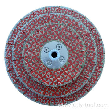 Electroplated triangle saw blade